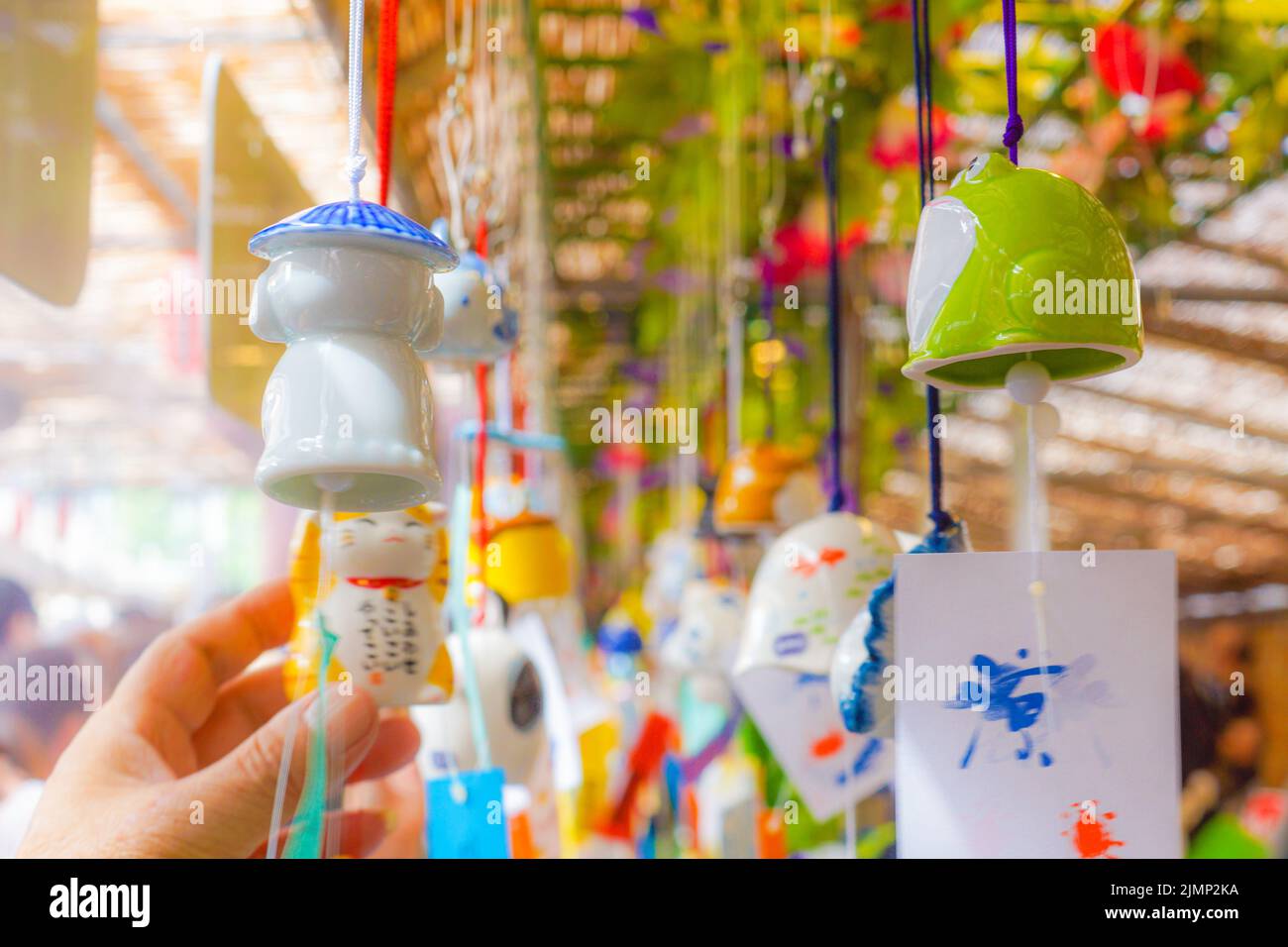 Sommer der Windspiele (japanische Kultur) Stockfoto