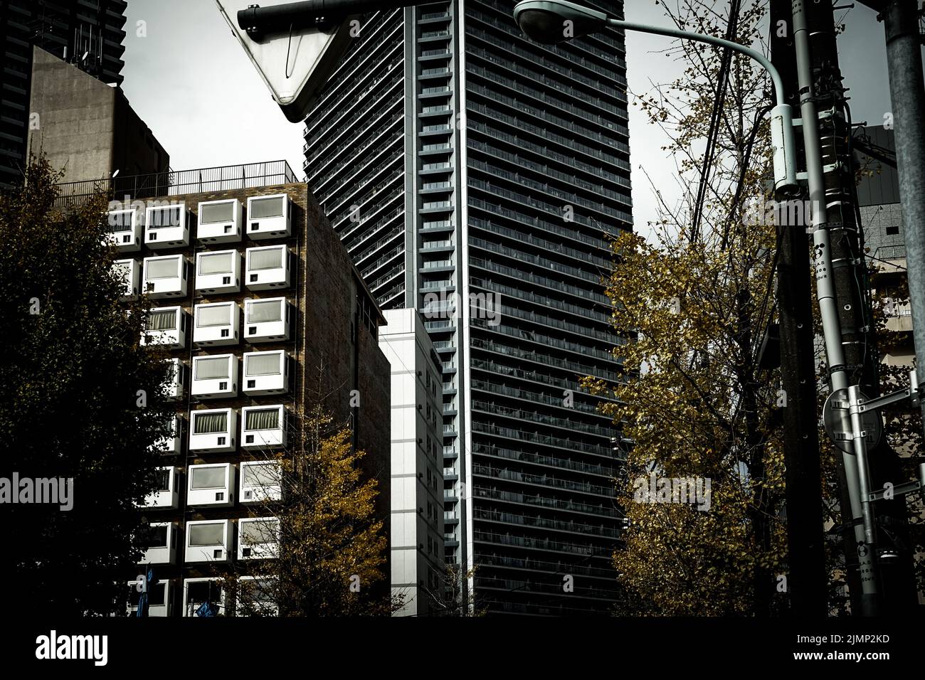 Bild der Hochhausgruppe von Tokio Stockfoto