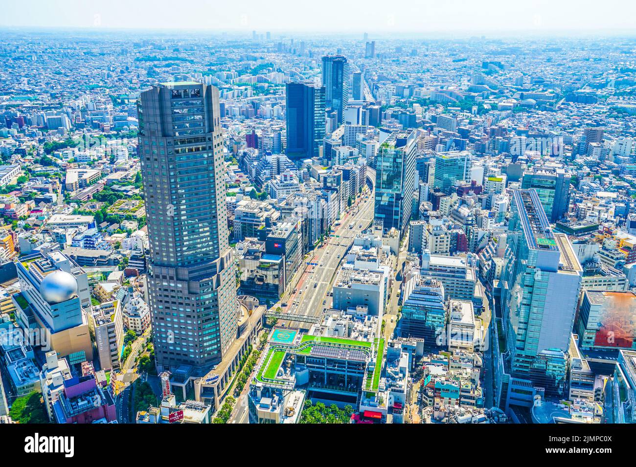 Der Blick vom Shibuya Sky Observatorium Stockfoto
