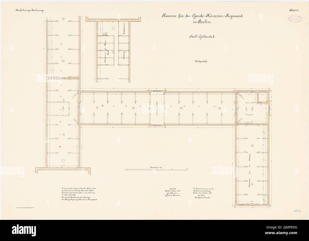 Cousin, Kaserne des GardeCuerassierRegiments und des KöniginAugusta