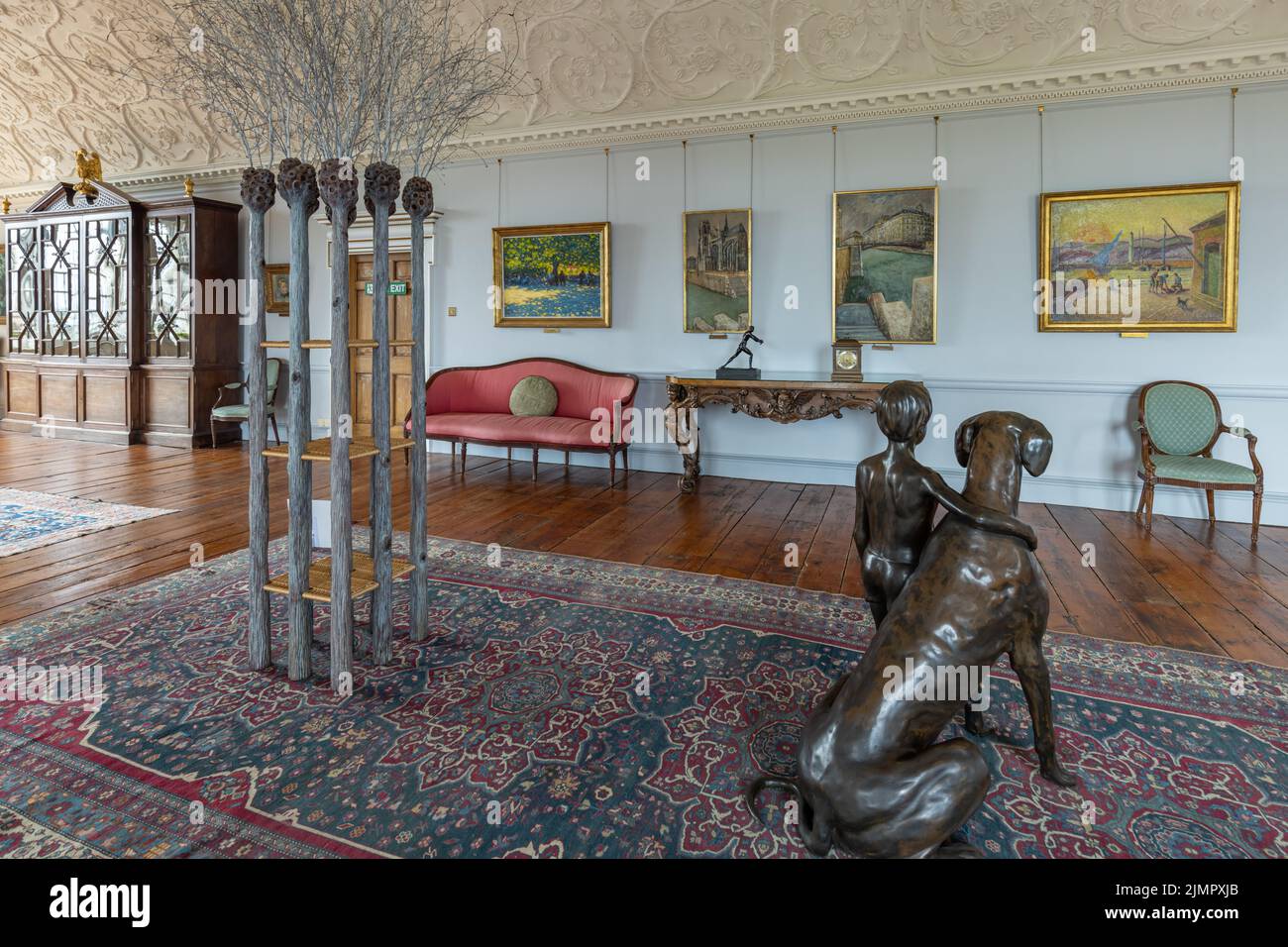 Interieur der Burton Agnes Hall, einem herrlichen elisabethanischen Herrenhaus aus dem 17.. Jahrhundert im East Riding of Yorkshire, England, Großbritannien Stockfoto