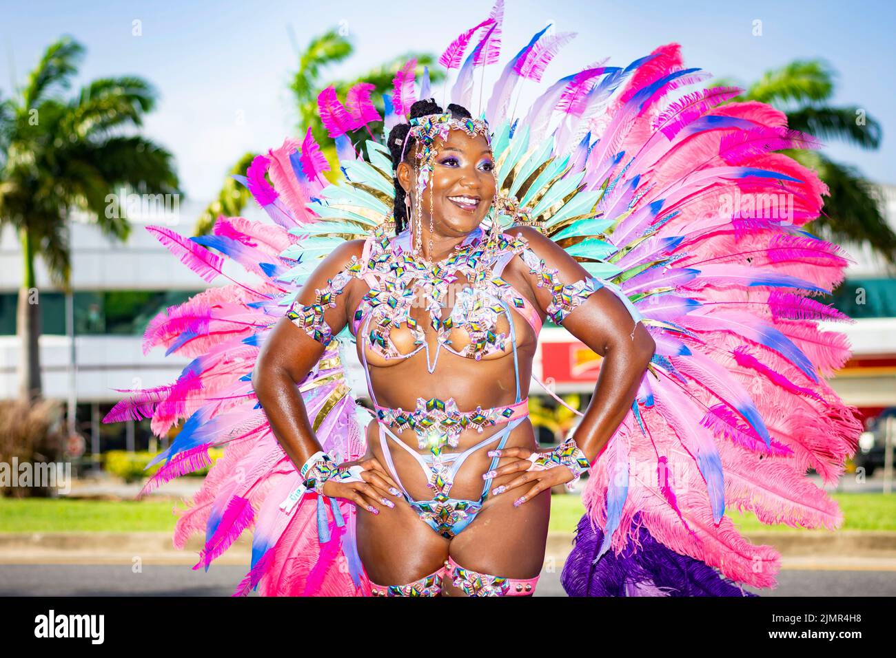 Grand Kadooment 2022 wird in Warrens, Barbados, abgehalten Stockfoto