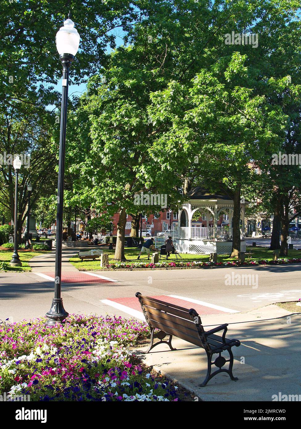 Stadtplatz.Keene, New Hampshire Stockfoto