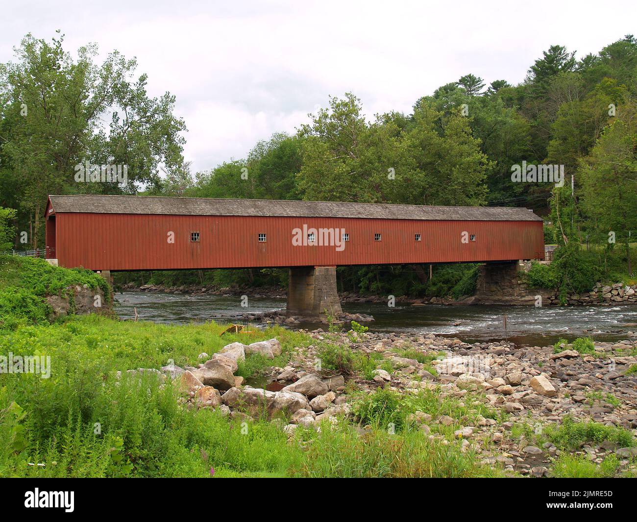 West Cornwall Covered Bridge, MA Stockfoto