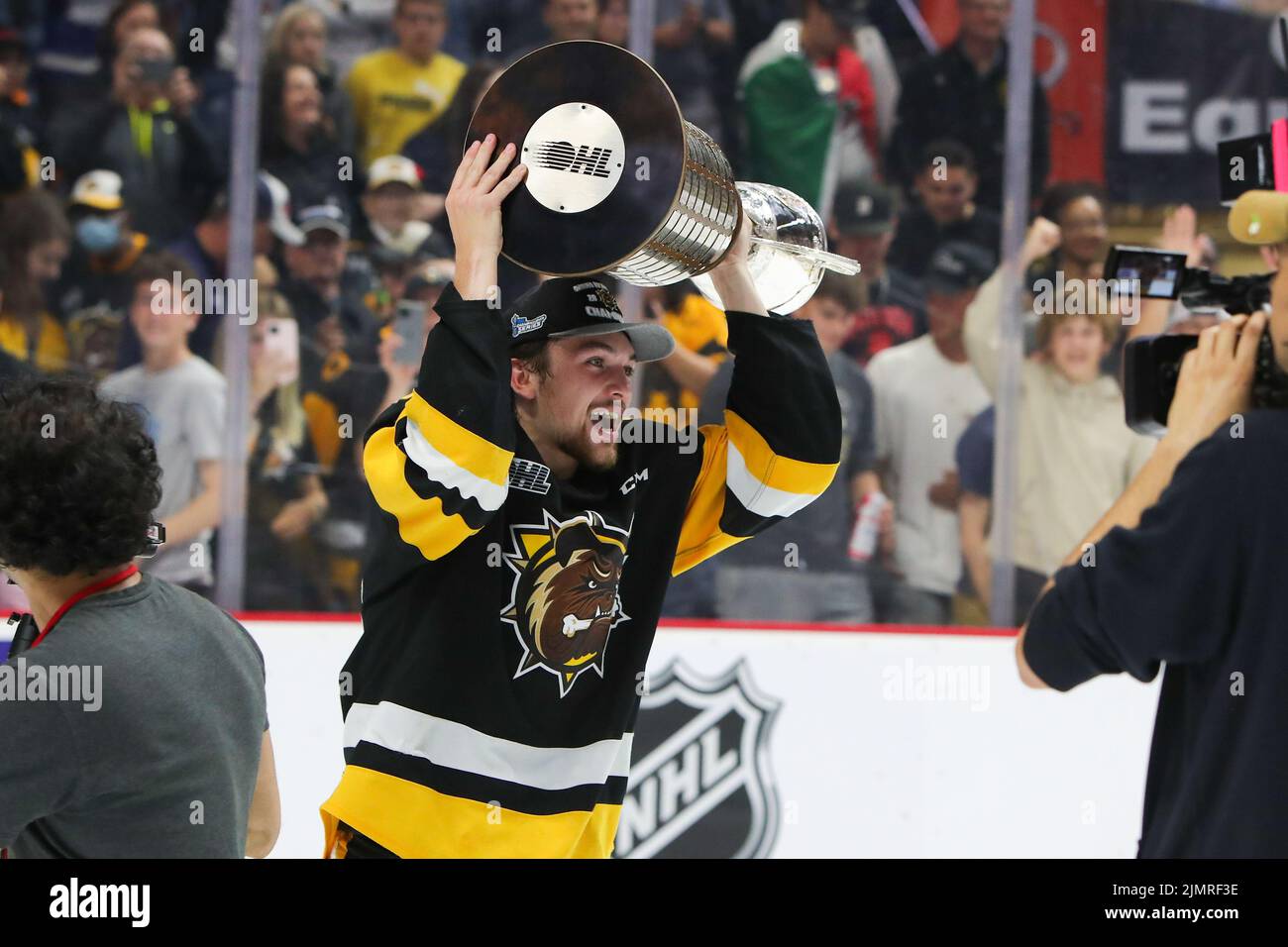 Logan Morrison (9) von den Hamilton Bulldogs. Luke Durda/Alamy Stockfoto