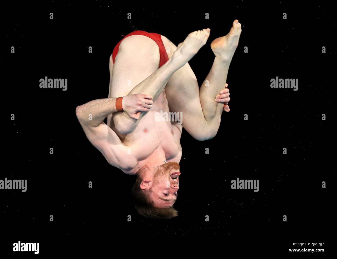 Der englische Matthew Lee in Aktion während des Männer-Wettkämpfe 10m im Sandwell Aquatics Center am zehnten Tag der Commonwealth Games 2022 in Birmingham. Bilddatum: Sonntag, 7. August 2022. Stockfoto