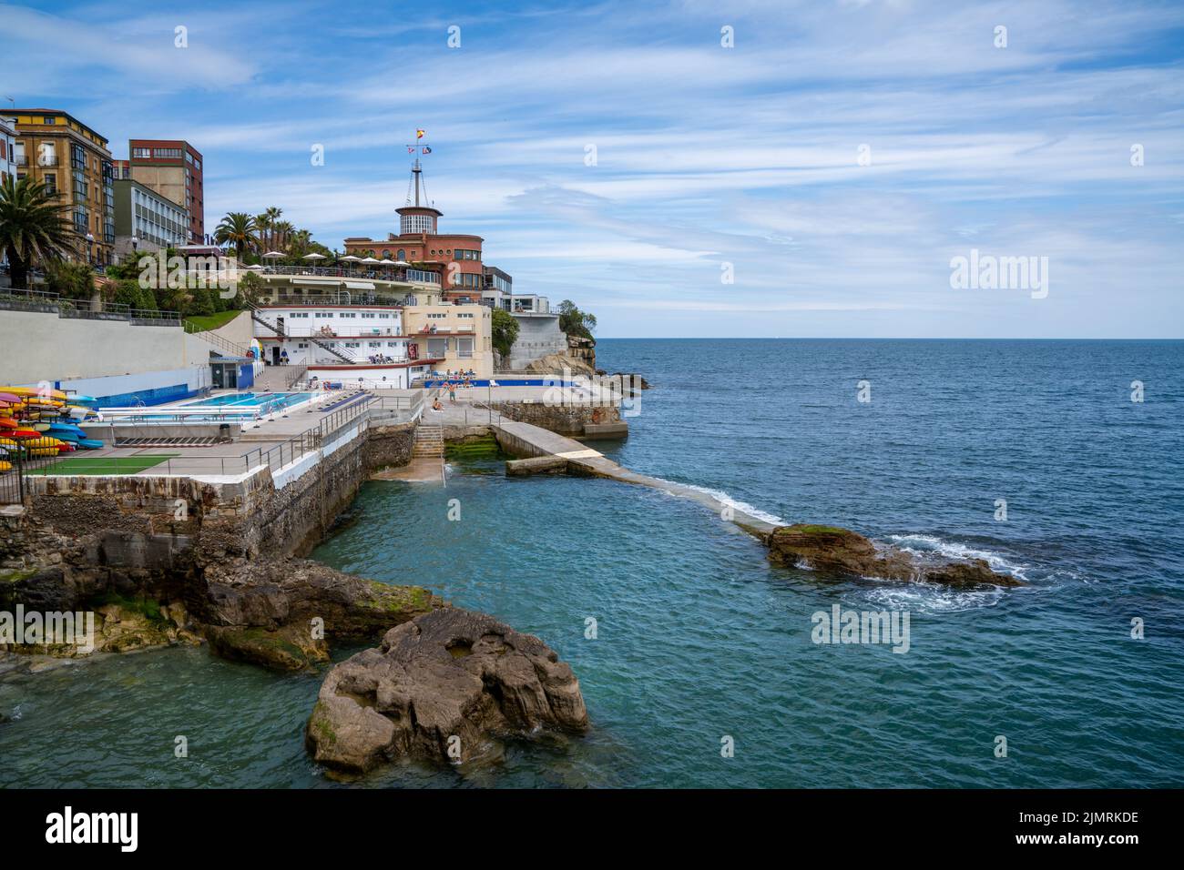 Gijon Stockfoto