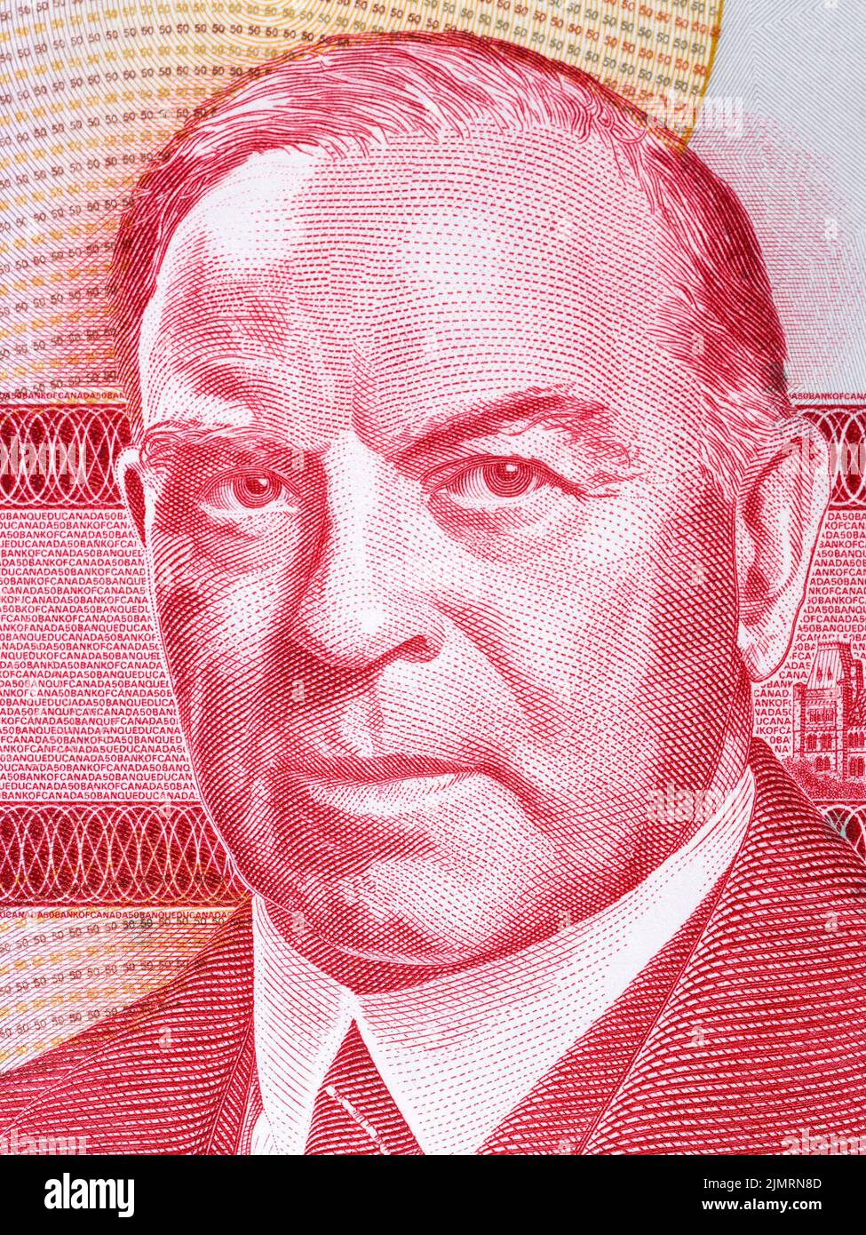 William Lyon Mackenzie King Portrait von kanadischen Geld Stockfoto