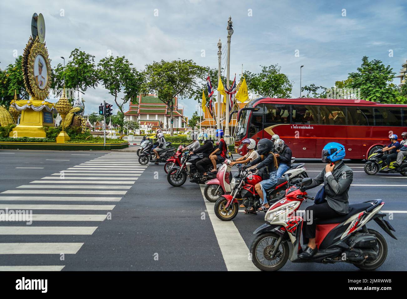 Straßen von Thailand Bangkok Zentrum Stockfoto