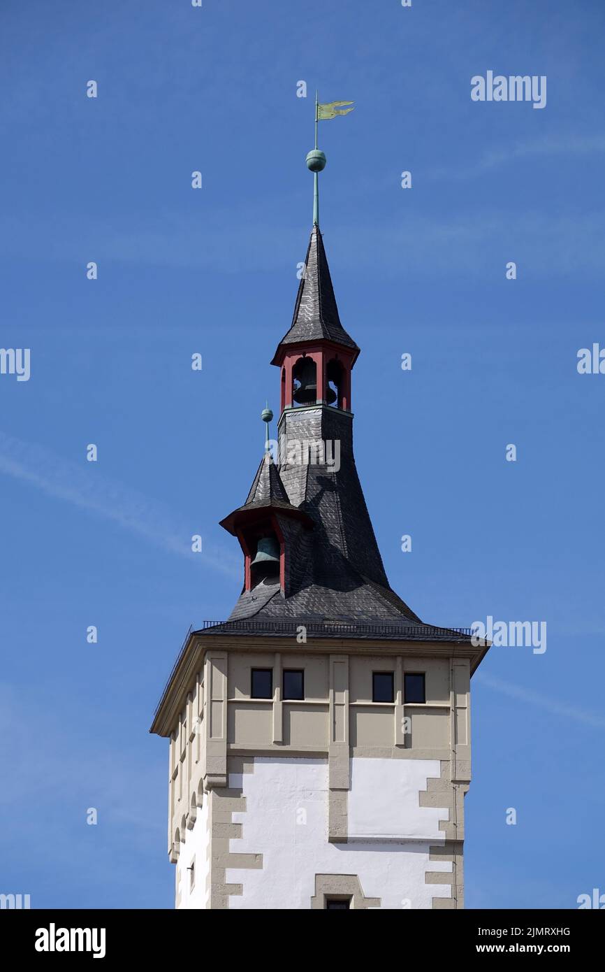Rathaus in WÃ¼rzburg Stockfoto