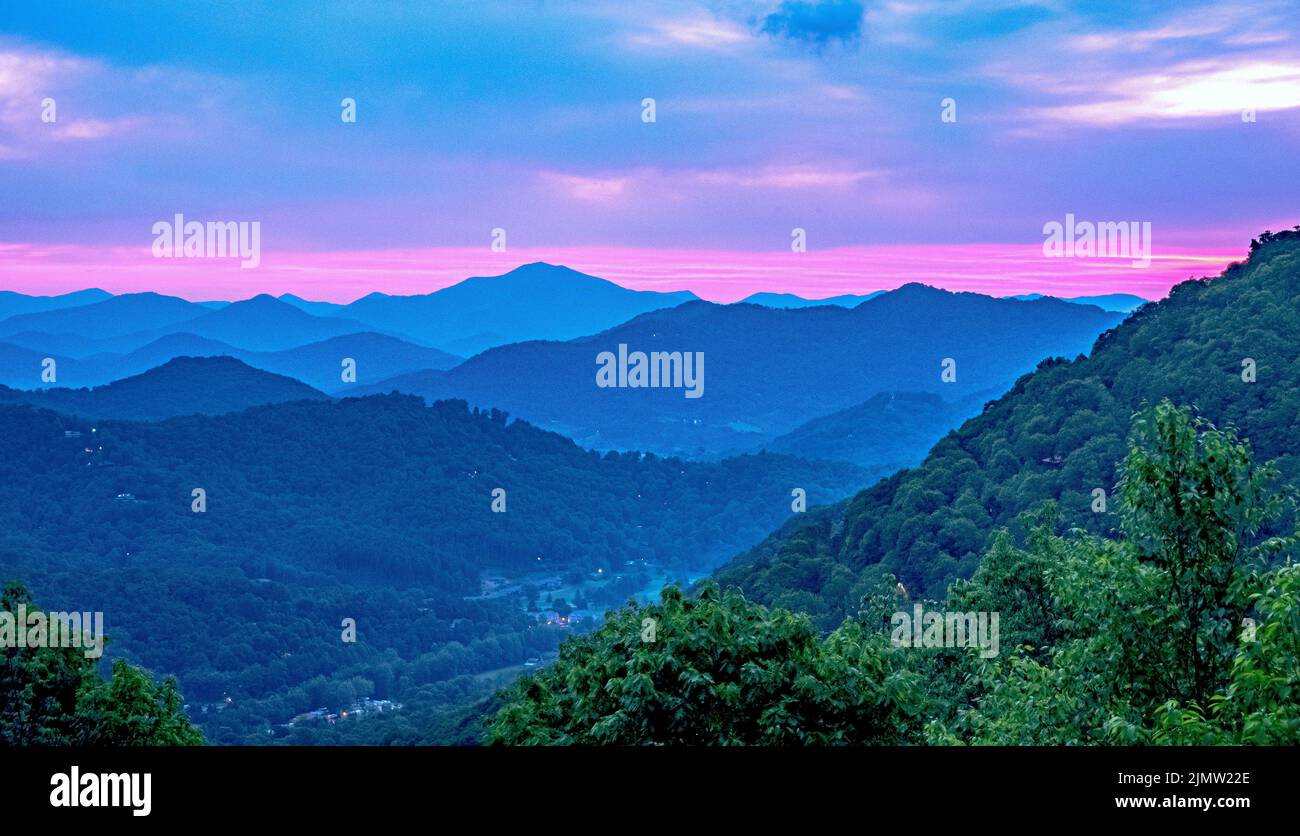 Wunderschöne Naturkulisse im maggie Valley Nord carolina Stockfoto