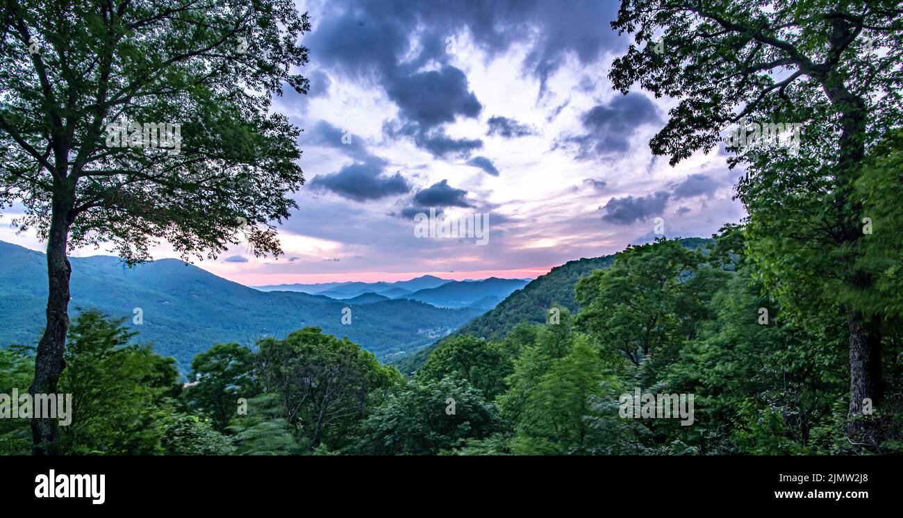 Wunderschöne Naturkulisse im maggie Valley Nord carolina Stockfoto