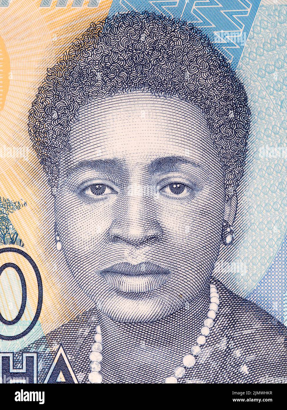 Rose Lomathinda Chibambos Ideen Portrait von Malawischen Geld Stockfoto