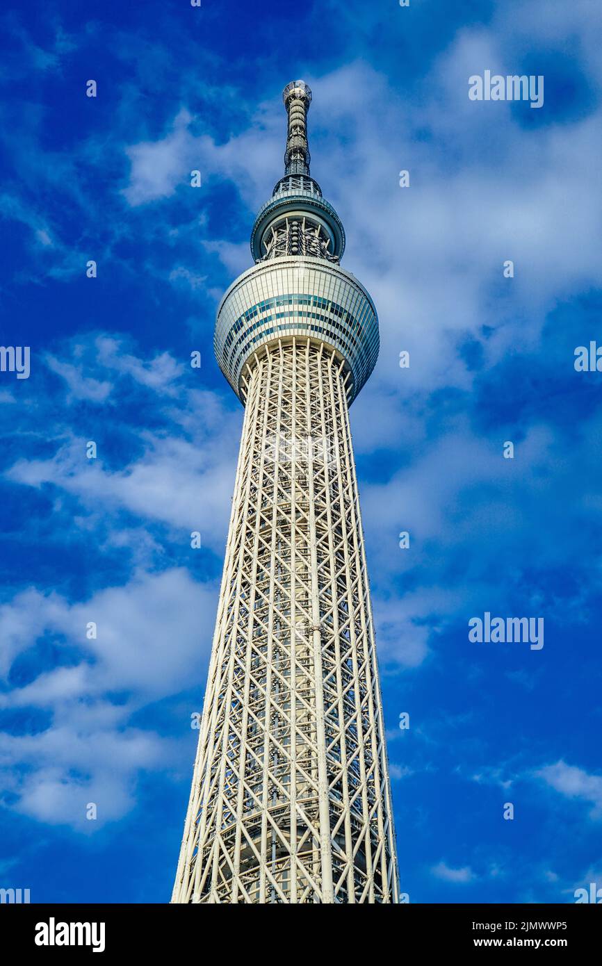 Himmel von Tokyo Sky Tree und schönes Wetter Stockfoto