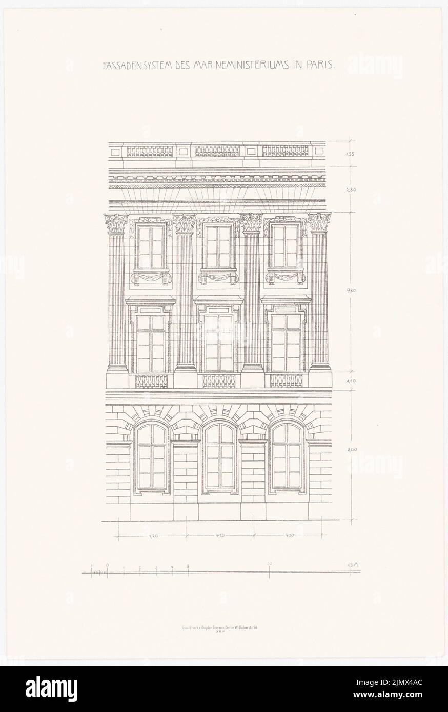 Hoffmann Ludwig (1852-1932), Königliche Oper in Berlin-Tiergarten (1913-1914): Noch nicht aufgenommen. Material/Technologie N.N. Aufgenommen, 34,9 x 23,4 cm (inklusive Scan-Kanten) Hoffmann Ludwig (1852-1932): Königliche Oper, Berlin-Tiergarten Stockfoto