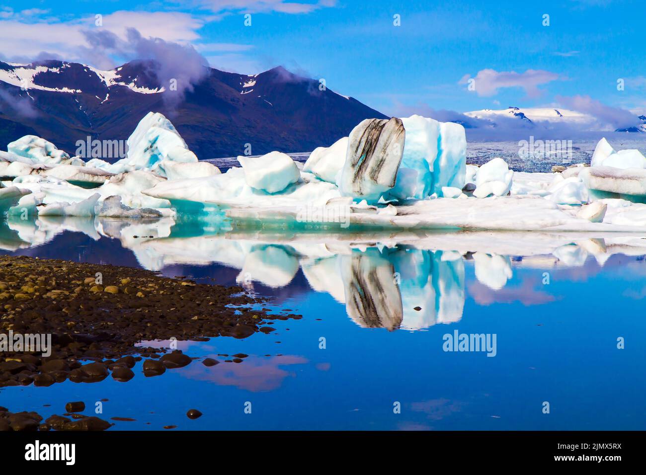 Island. Die Lagune Jokulsaurloun Stockfoto