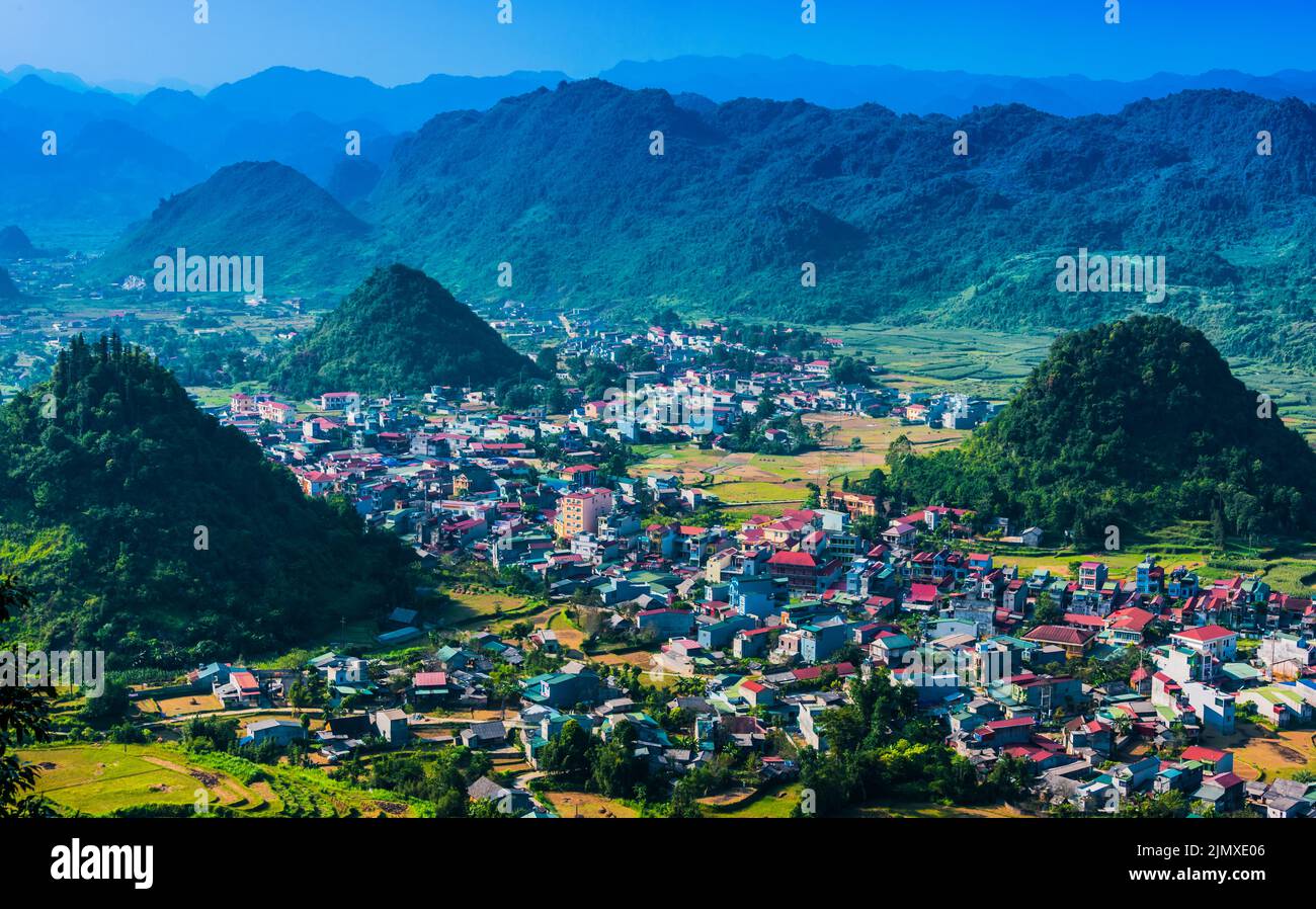 Quan Ba Himmelstor in der Provinz Ha Giang Stockfoto