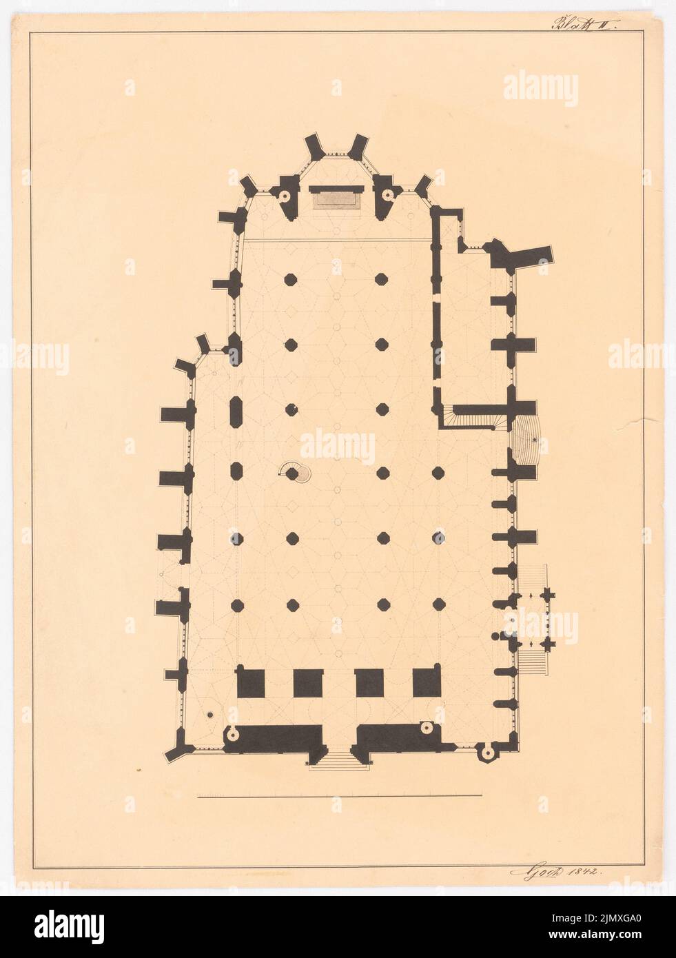 Grundriss Einer Kirche Mit Beschriftung