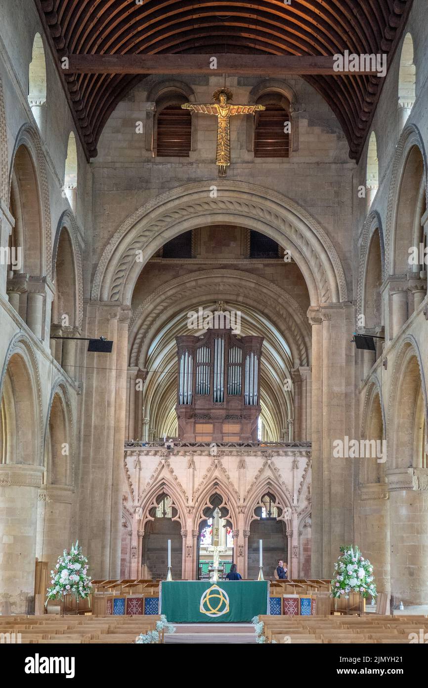 England, Nottinghamshire, Southwell, Minster interior Stockfoto