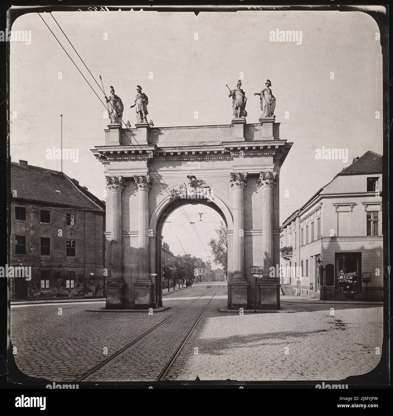 Bodt Jean de (1670-1745), Berliner Tor, Potsdam (1918): Blick. Foto, 40,1 x 40,5 cm (einschließlich Scankanten) Stockfoto