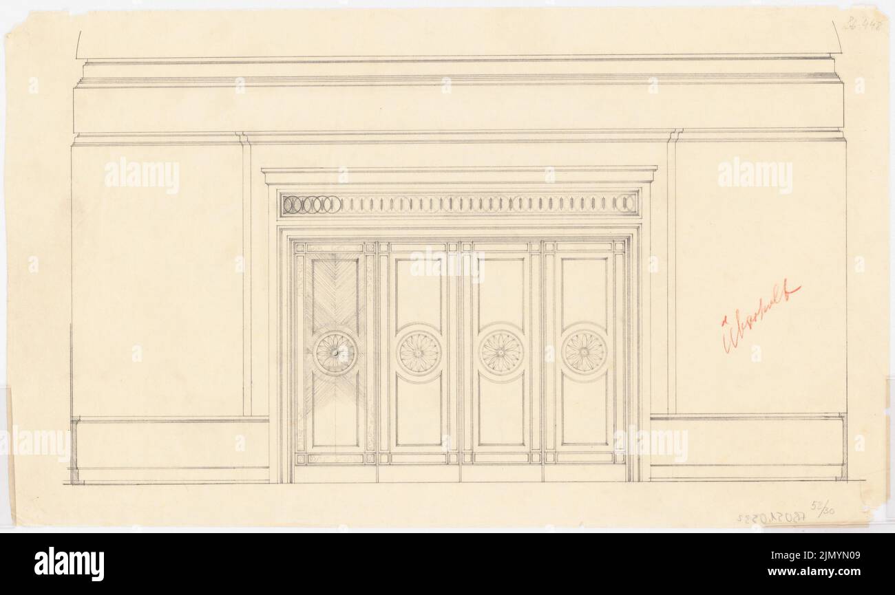 Böhmer Franz (1907-1943), Park Hotel in Poznan (1940-1940): Wandansicht. Bleistift auf Transparent, 31,3 x 52,5 cm (einschließlich Scankanten) Stockfoto Böhmer Franz (1907-1943), Park Hotel in Poznan (1940-1940): Wandansicht. Bleistift auf Transparent, 31,3 x 52,5 cm (einschließlich Scankanten) Stockfoto
