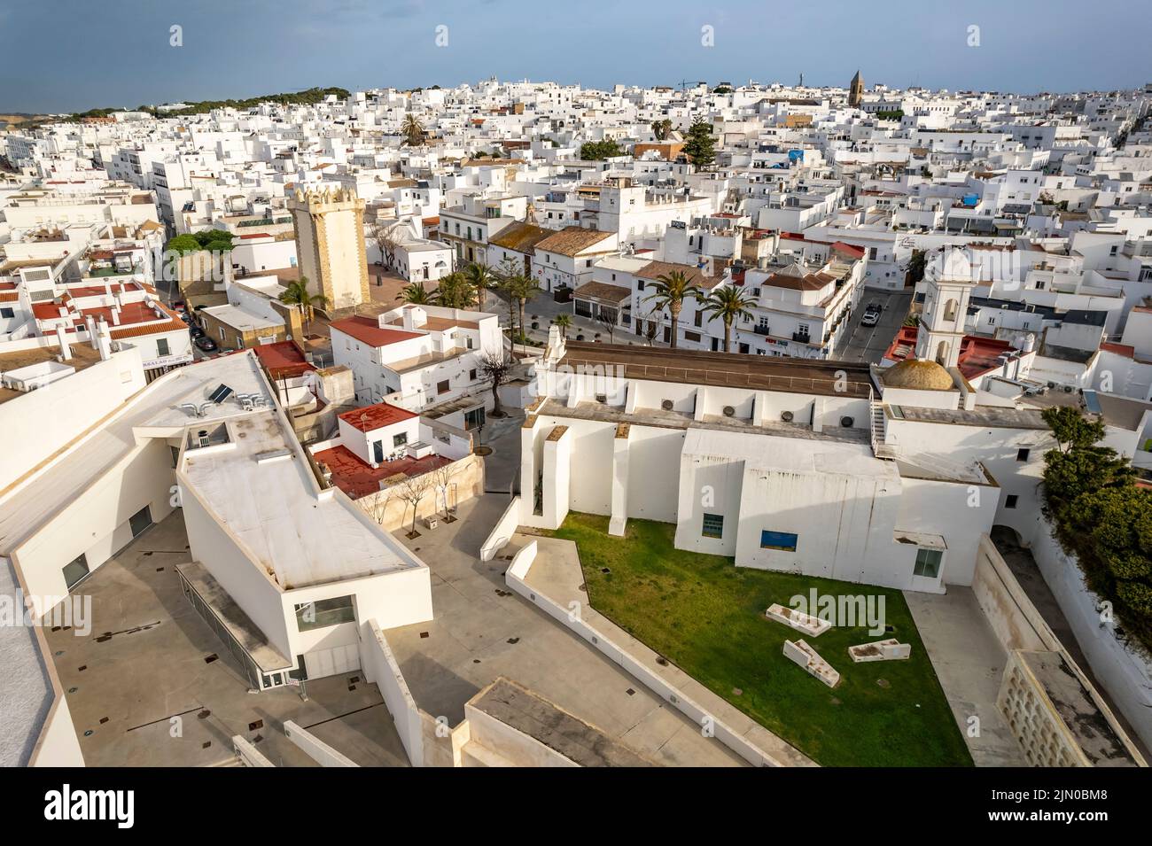Luftbild Conil de la Frontera, Costa de la Luz, Andalusien, Spanien | Vogelansicht von Conil de la Frontera, Costa de la Luz, Andalusien, Spanien Stockfoto