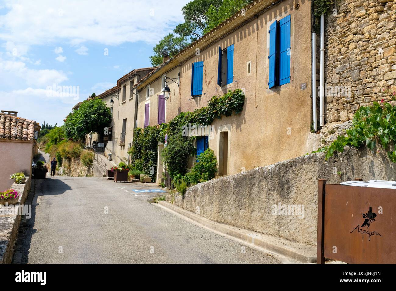 Aragon. Ländliches französisches Dorf in SW-Frankreich.2022 Stockfoto