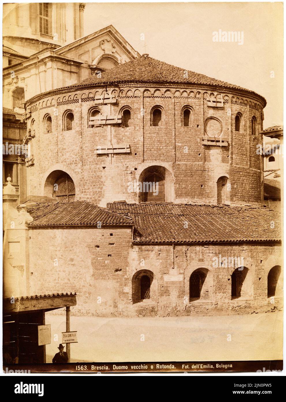 Emilia, alte Kathedrale, Brescia (ohne Dat.): Rotunde, Blick. Foto, 26,9 x 20,5 cm (einschließlich Scankanten) Emilia: Alter Dom, Brescia (ohne DAT.) Stockfoto