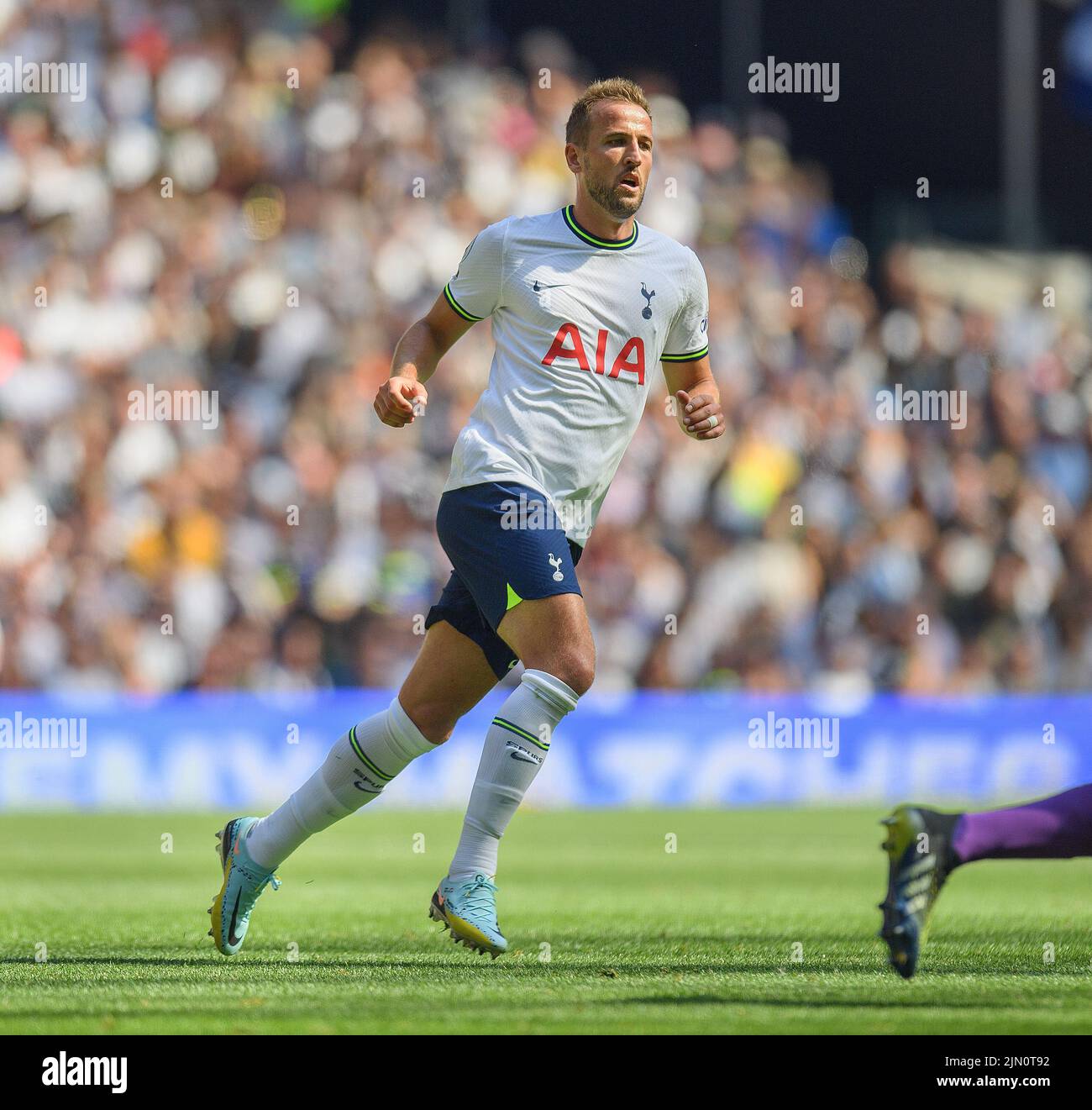 06 Aug 2022 - Tottenham Hotspur gegen Southampton - Premier League - Tottenham Hotspur Stadium Tottenhams Harry Kane während des Spiels gegen Southampton Bildnachweis: © Mark Pain / Alamy Live News Stockfoto