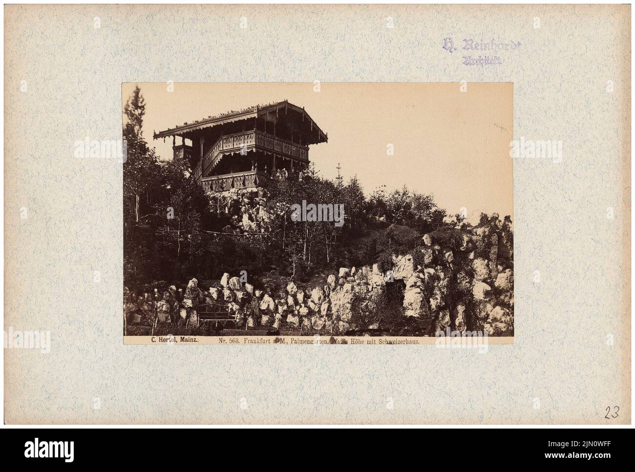 Photo Ancienne Originale - Salzhaus, Römerberg, Francfort - Carl Hertel, Vers 1890