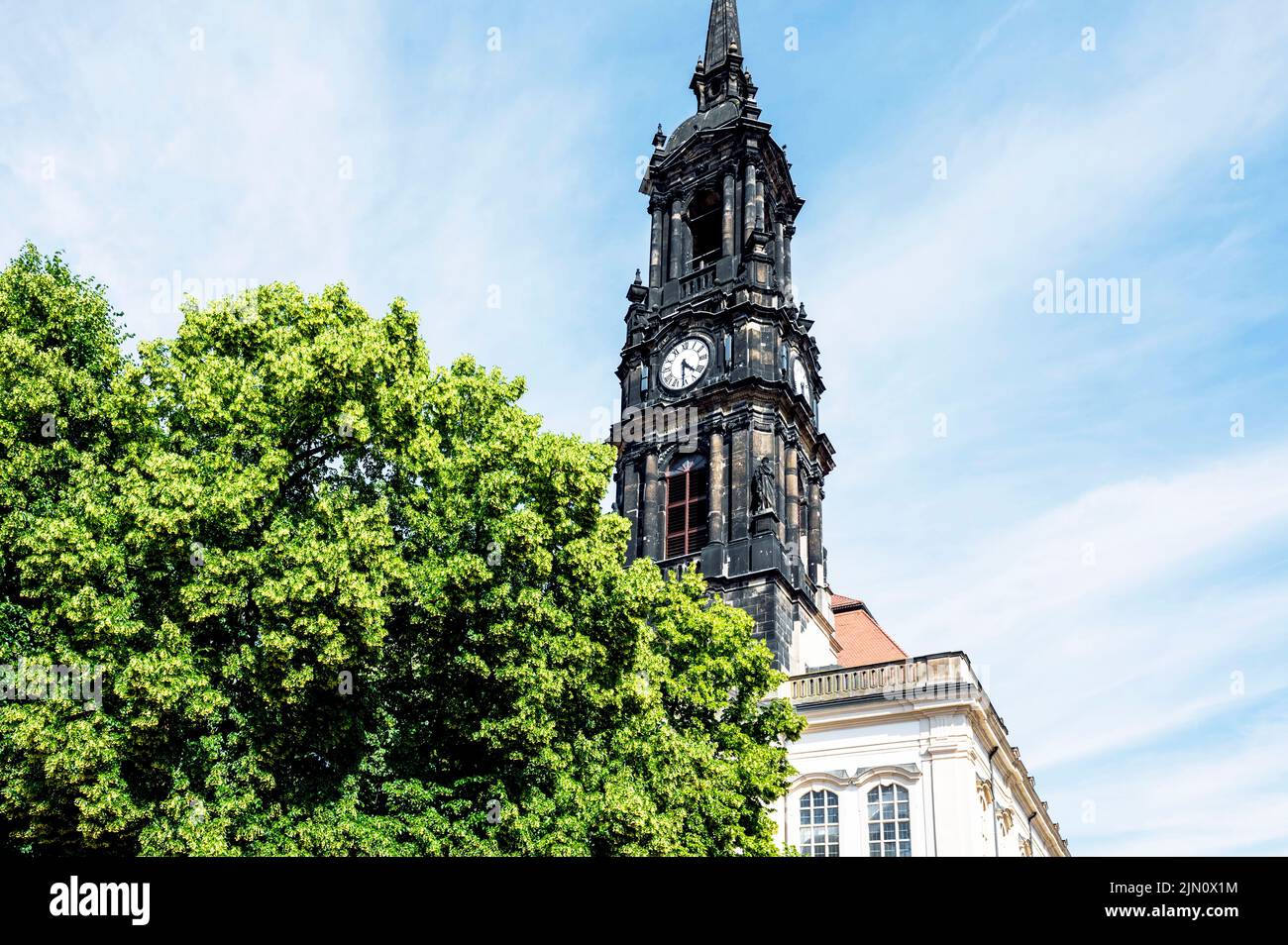 Dresden (Sachsen, Deutschland): Dreikönigskirche Stockfoto