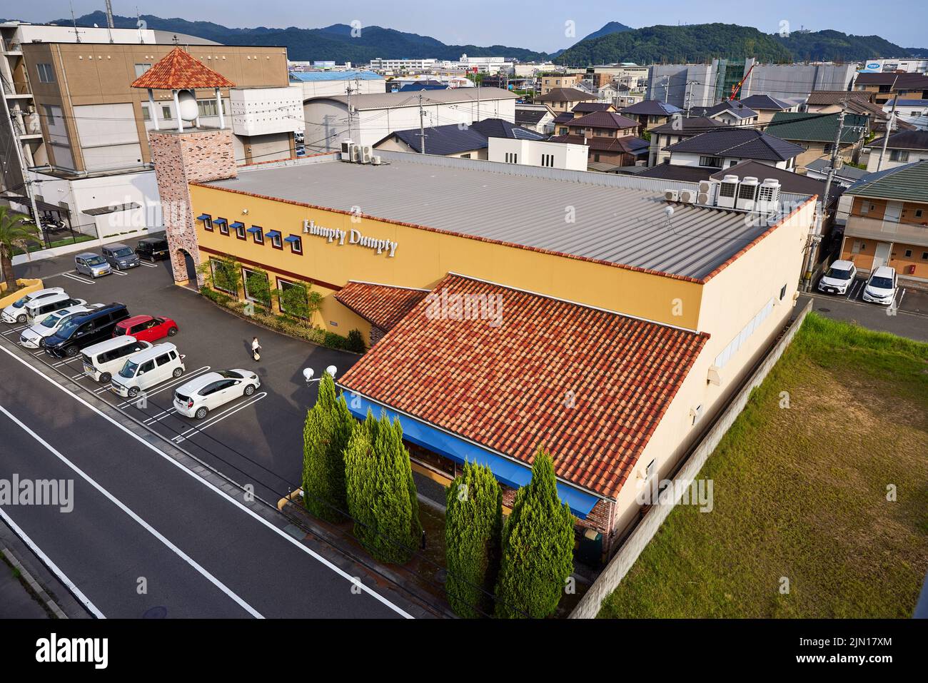 Humpty Dumpty, Café und Souvenirladen; Kannabe, Fukuyama, Präfektur Hiroshima, Japan Stockfoto