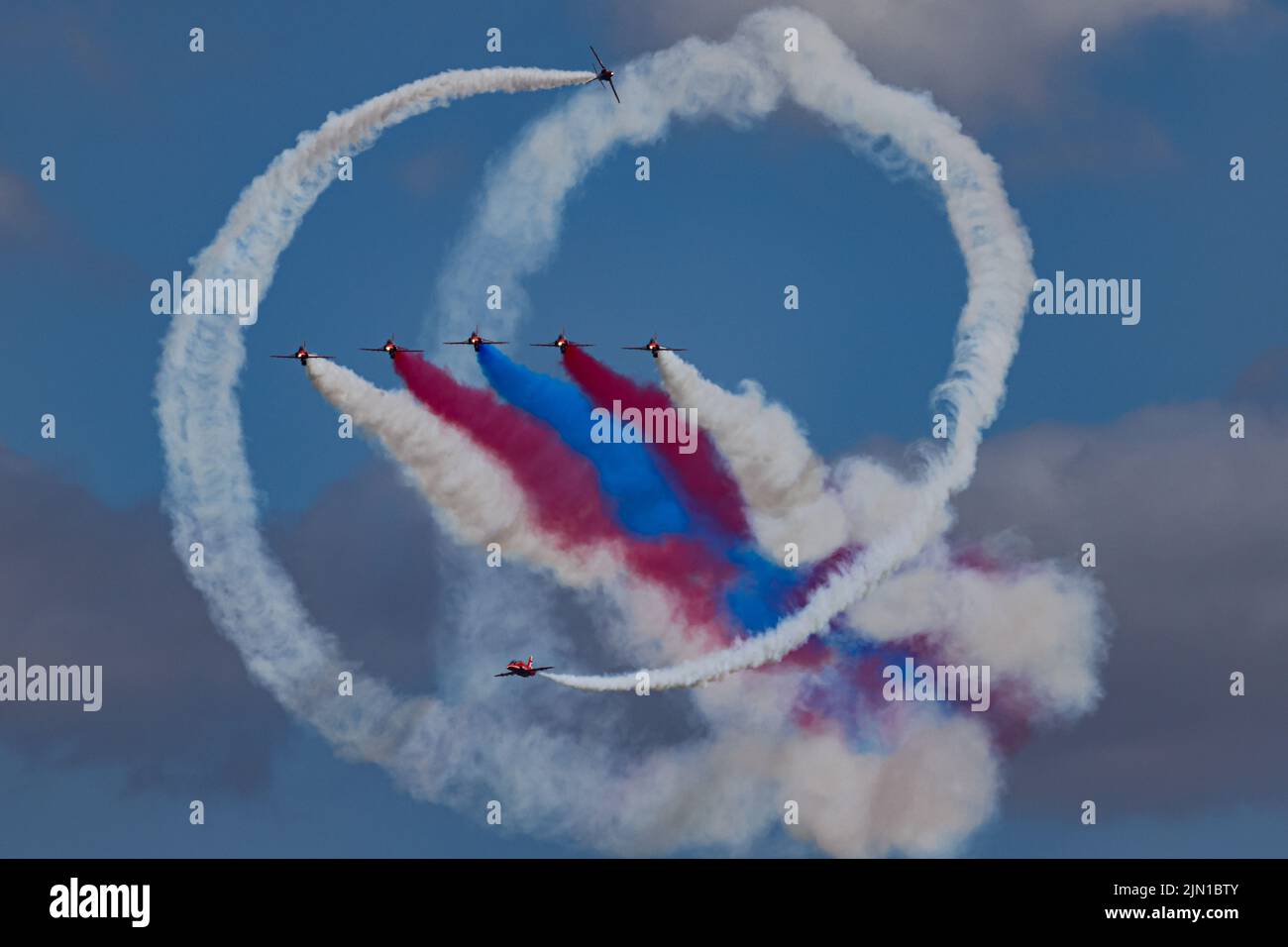 Royal Air Force Red Arrows Stockfoto