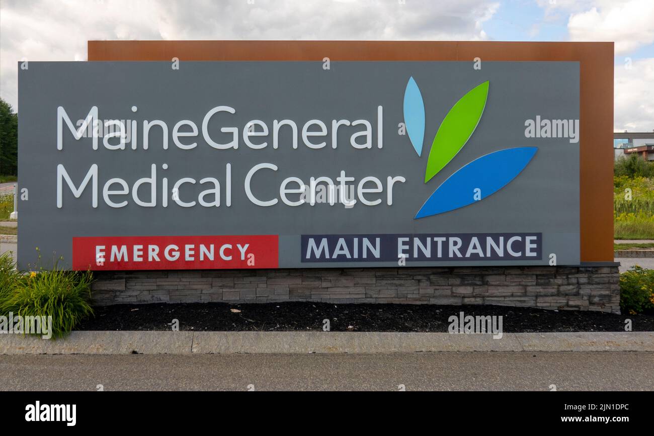 Maine General Medical Center in Augusta Maine Stockfoto