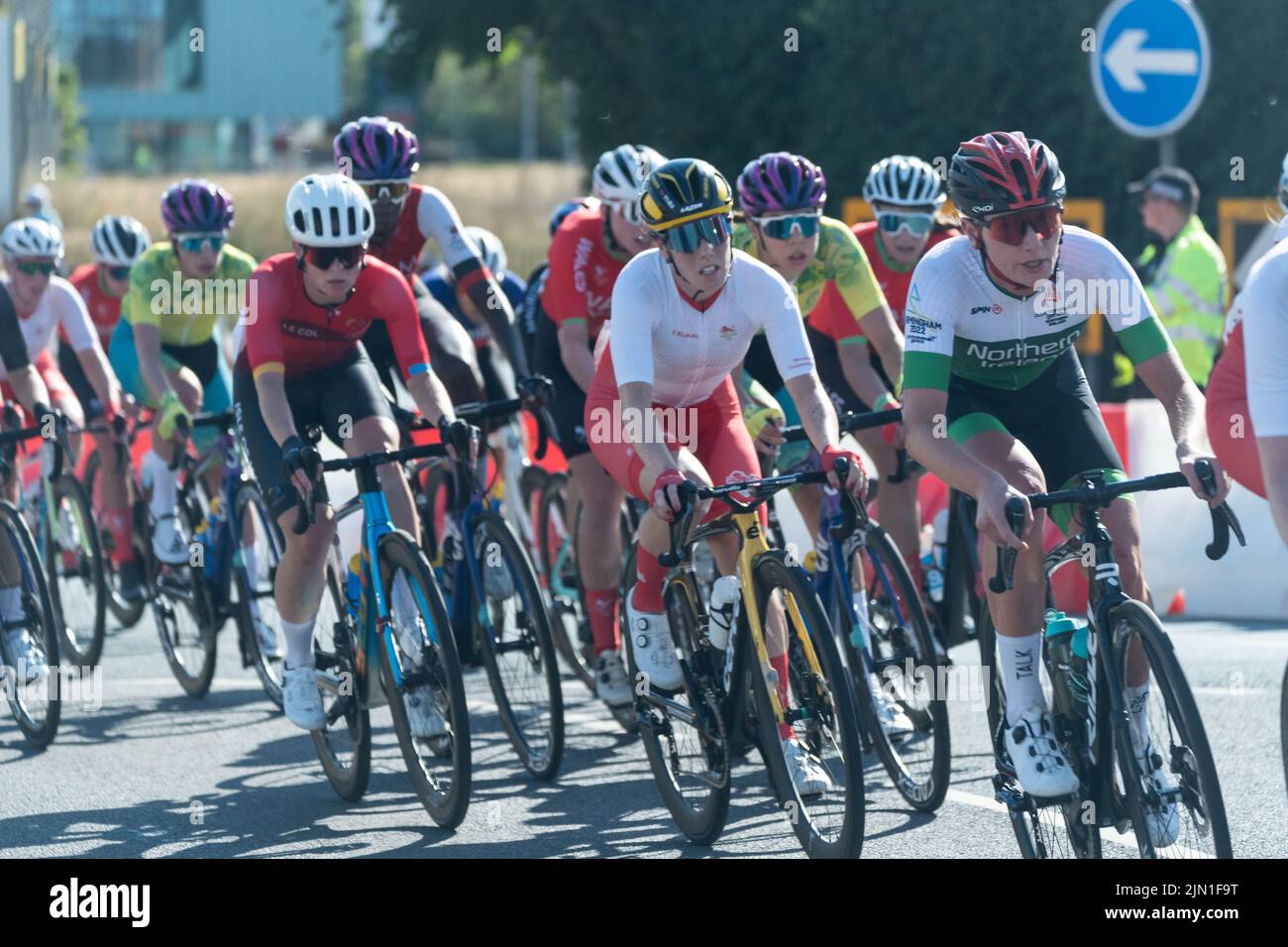 Commonwealth Games 2022 Straßenrennen Radfahren Warwick Stockfoto