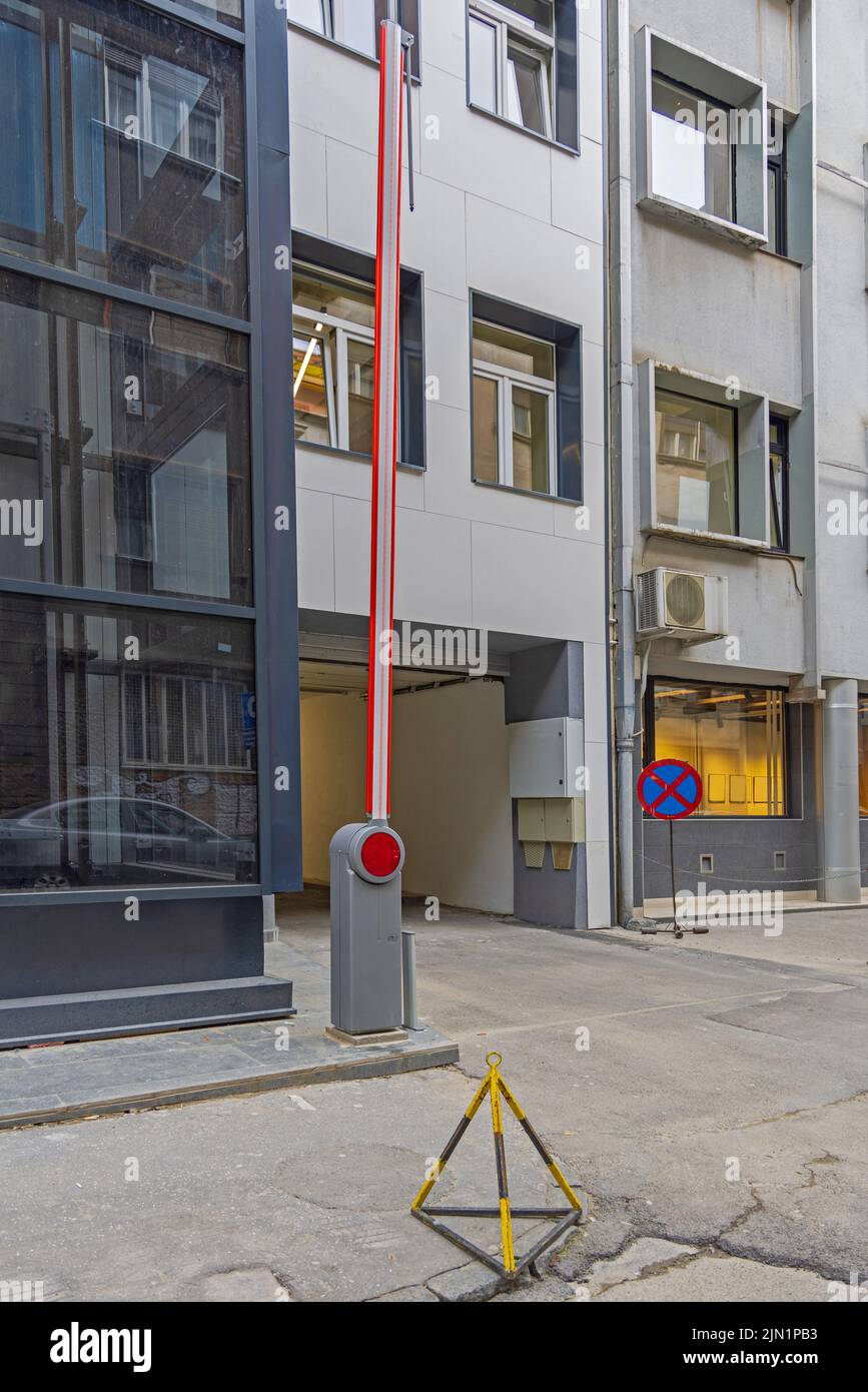 Rampenposition Der Automatischen Einparkhilfe Stockfoto