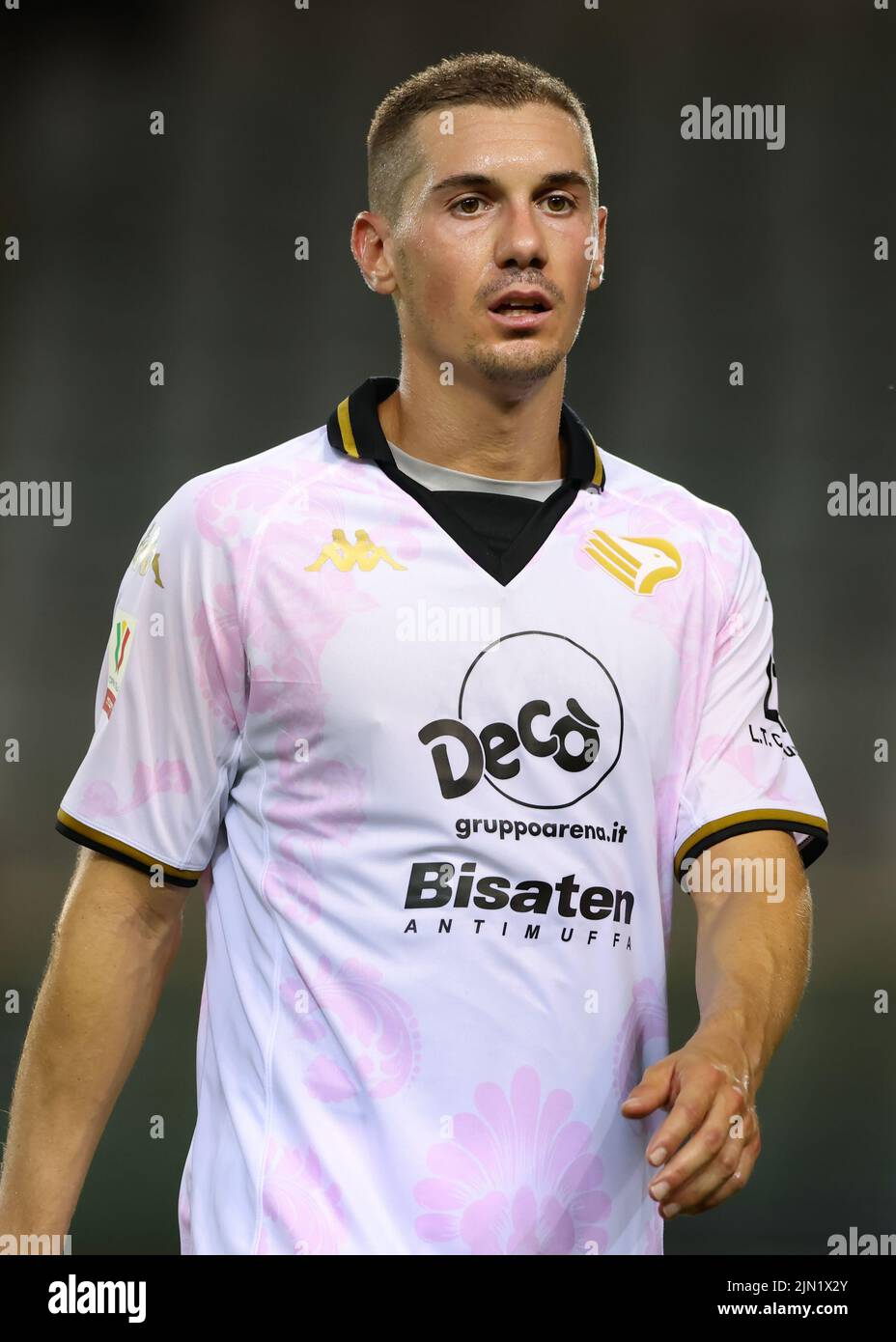 Turin, Italien, 6.. August 2022. Ivan Marconi vom FC Palermo beim Spiel Coppa Italia im Stadio Grande Torino, Turin. Bildnachweis sollte lauten: Jonathan Moscrop / Sportimage Stockfoto