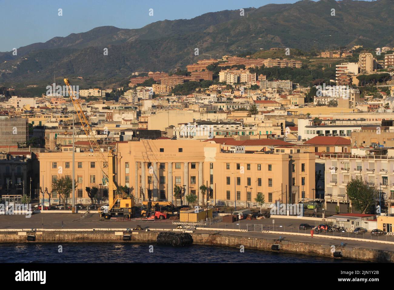 Der Hafen von Messina, Sizilien Stockfoto