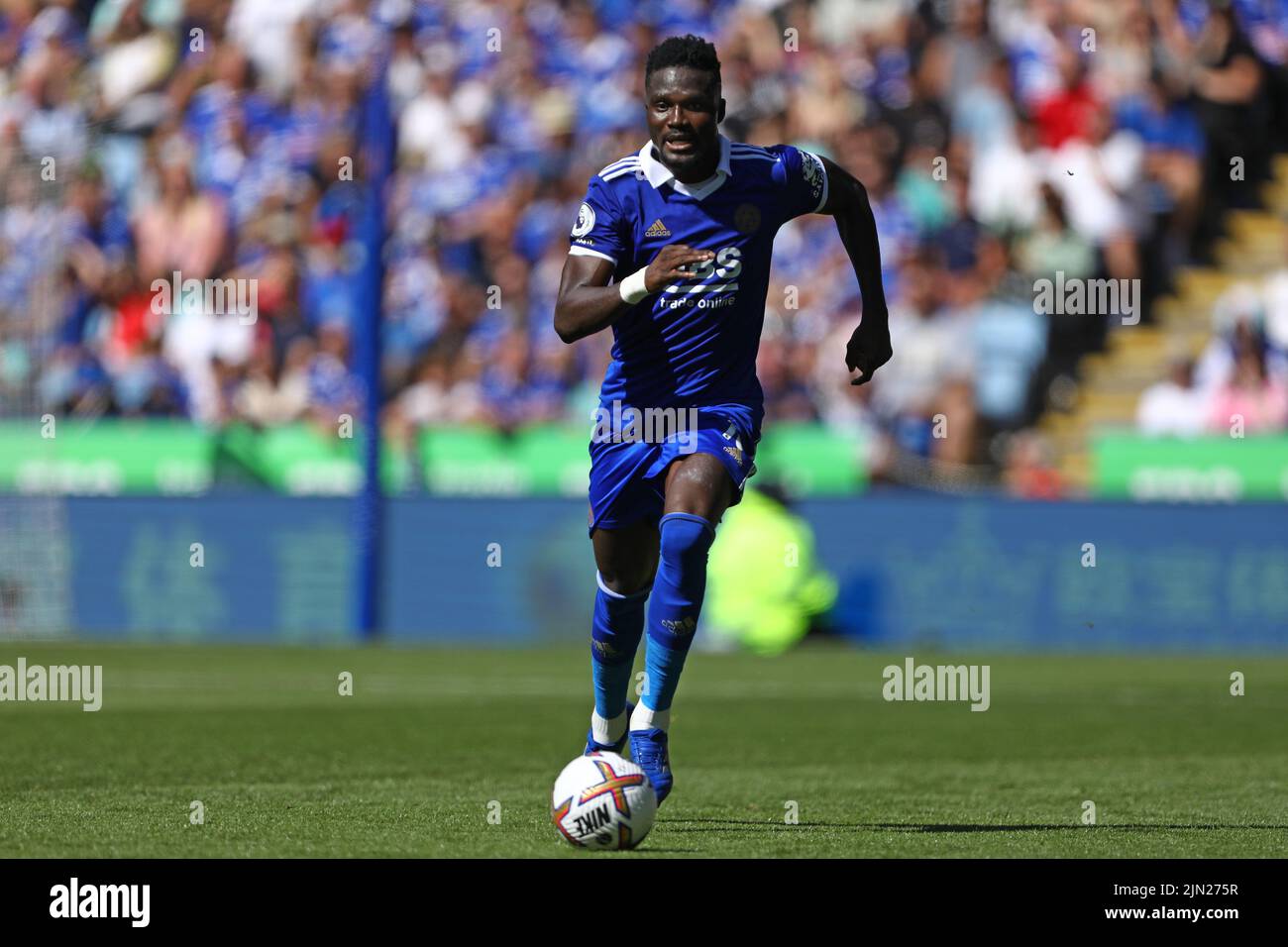 Daniel Amartey von Leicester City - Leicester City / Brentford, Premier League, King Power Stadium, Leicester, Großbritannien - 7.. August 2022 nur zur redaktionellen Verwendung - es gelten DataCo-Einschränkungen Stockfoto