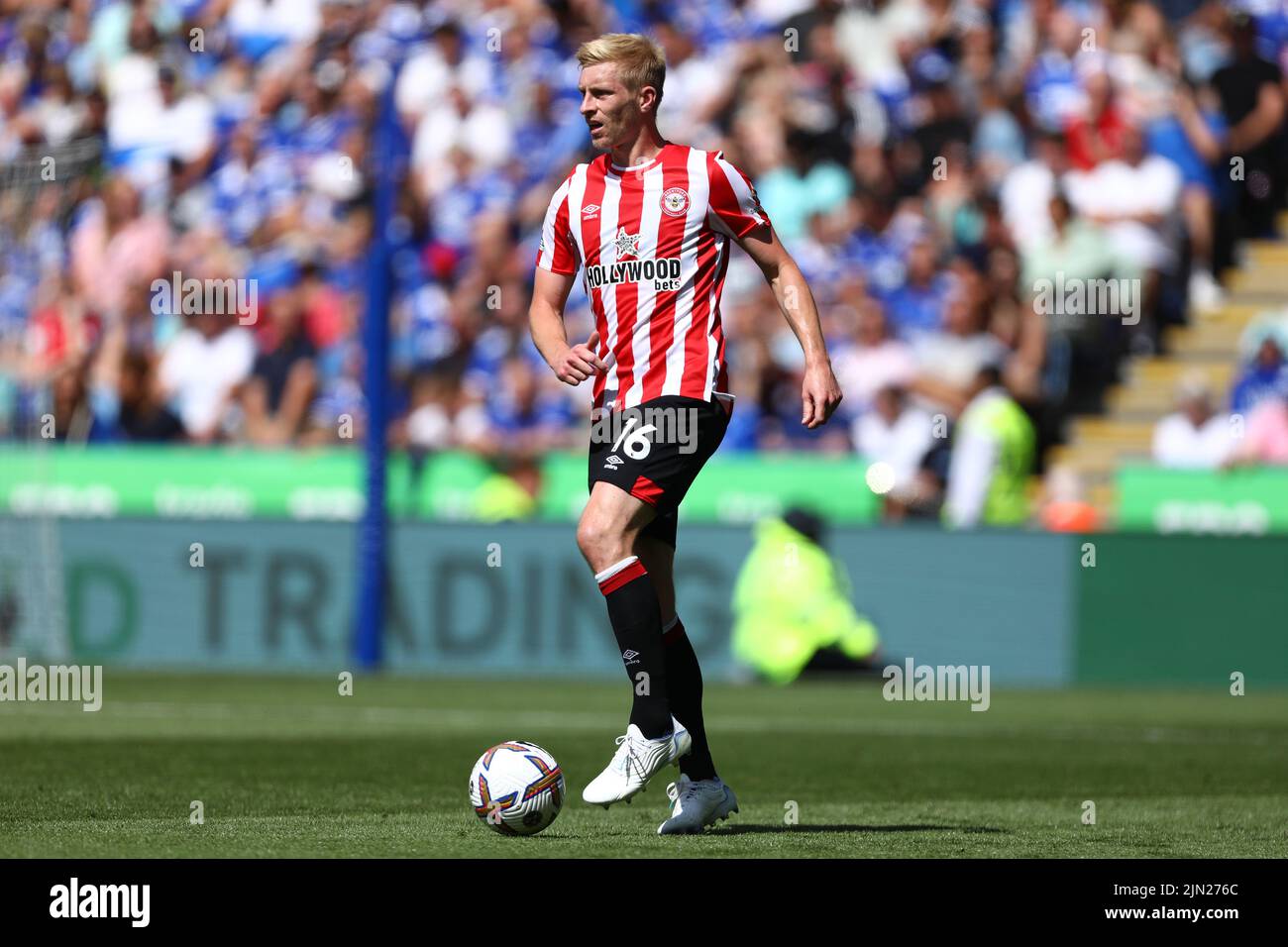 Ben Mee of Brentford - Leicester City / Brentford, Premier League, King Power Stadium, Leicester, Großbritannien - 7.. August 2022 nur zur redaktionellen Verwendung – es gelten DataCo-Einschränkungen Stockfoto
