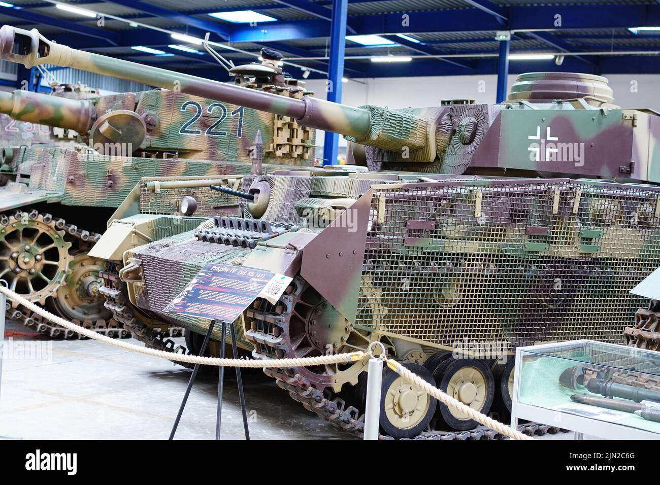 Panzer IV, deutscher Panzer, musée des Blindes, Saumur, Frankreich Stockfoto