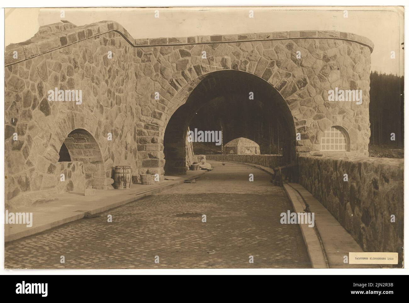 Poelzig Hans (1869-1936): Talsperre, Klingenberg Stockfoto