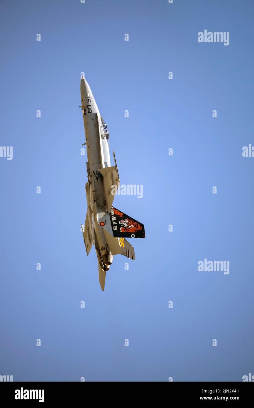 Spanische Luftwaffe, McDonnell Douglas F/A-18 Hornet, beim Royal International Air Tattoo Stockfoto
