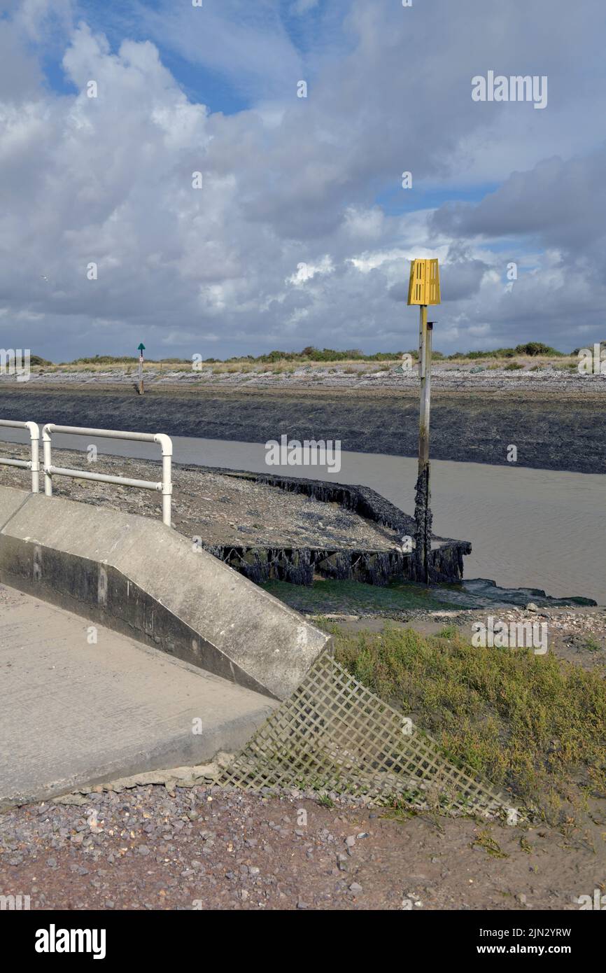 Ebbe am Roggenhafen im Osten von sussex, england Stockfoto