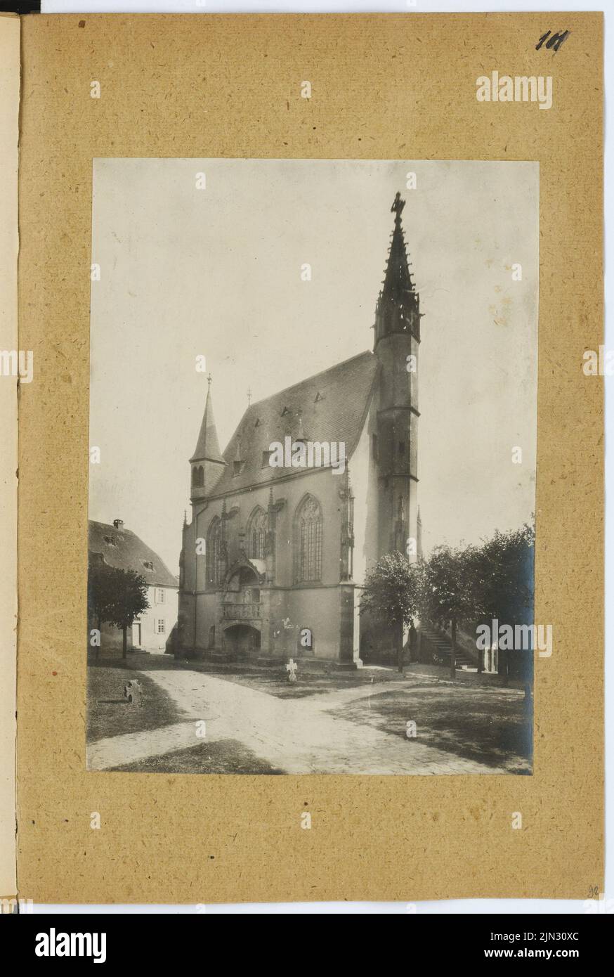 Stiehl Otto (1860-1940): Skizze und Fotoalbum 7: St. Michaelskapelle, Kiedrich Stockfoto