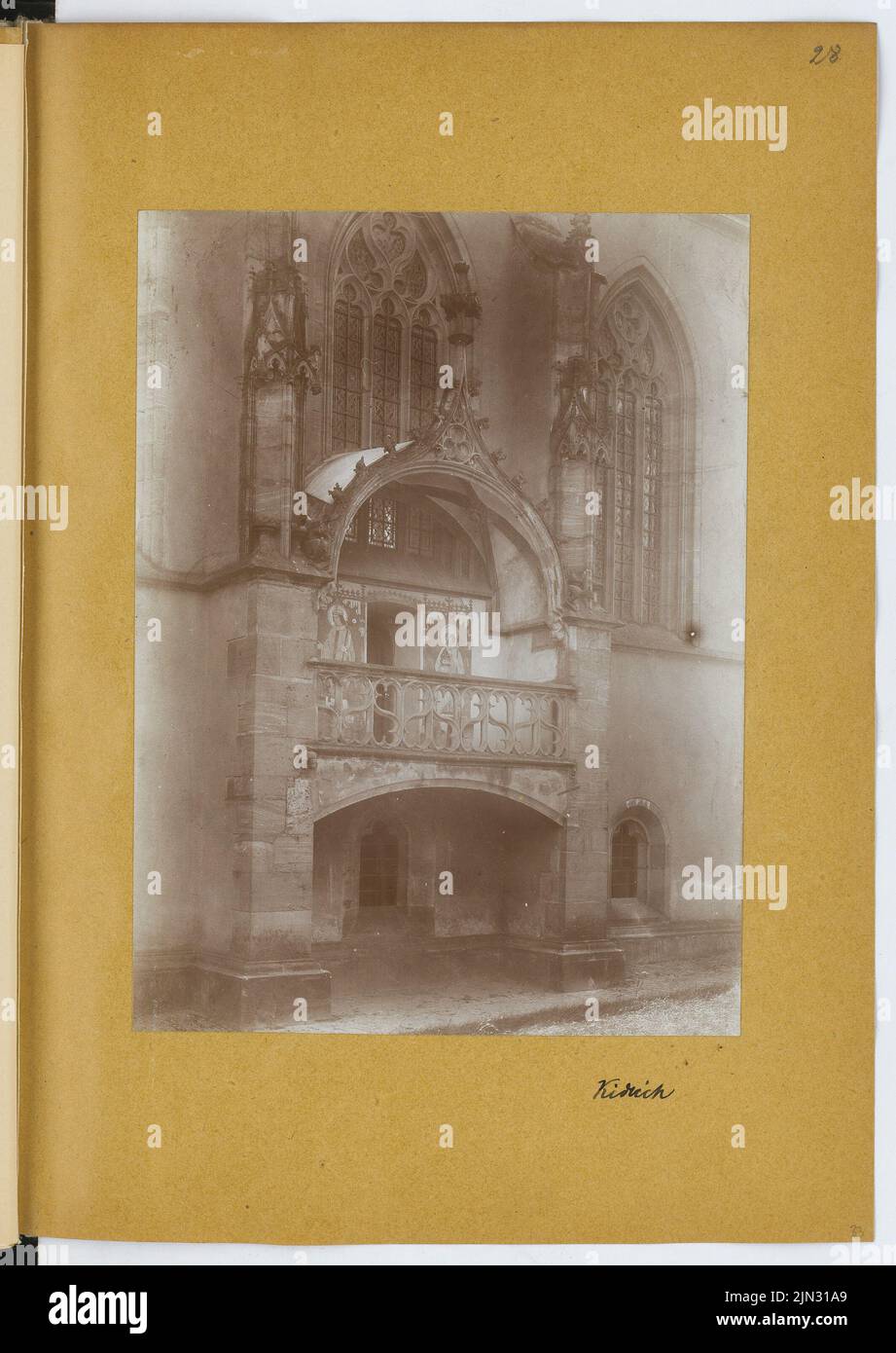 Stiehl Otto (1860-1940): Skizze und Fotoalbum 11: St. Michaelskapelle, Kiedrich Stockfoto
