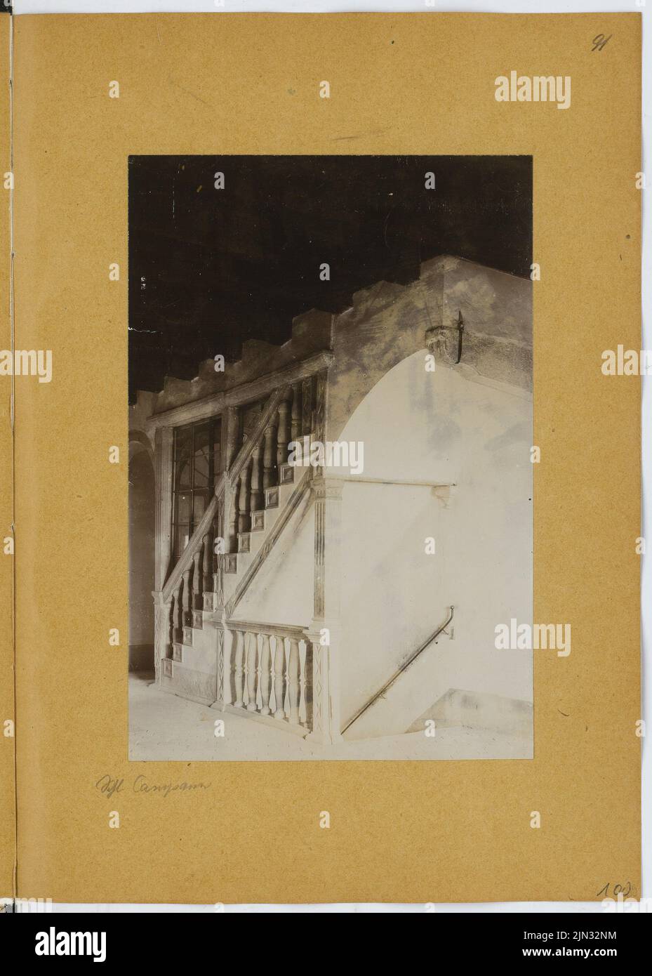 Stiehl Otto (1860-1940): Skizze und Fotoalbum 13: Burg Campan, Brixen Stockfoto
