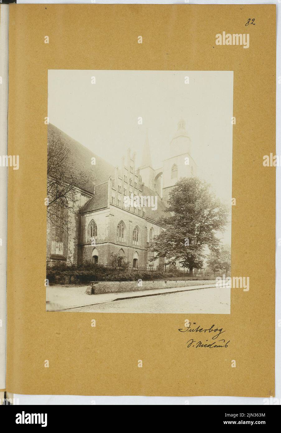 Stiehl Otto (1860-1940): Skizze und Fotoalbum 17: St. Nikolai, Jüterbog Stockfoto