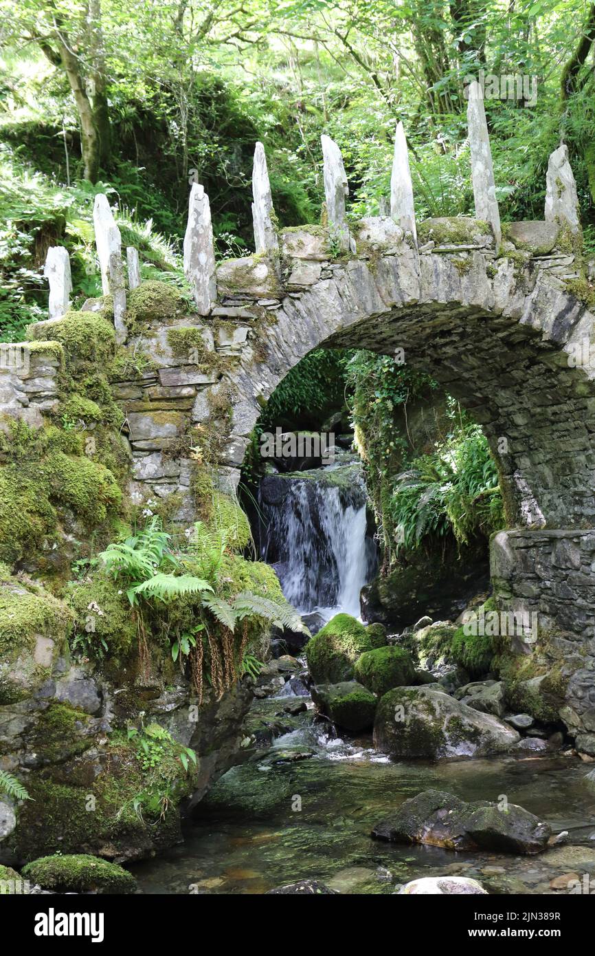 Die Fairy Bridge von Glen Creran, Schottland. Stockfoto