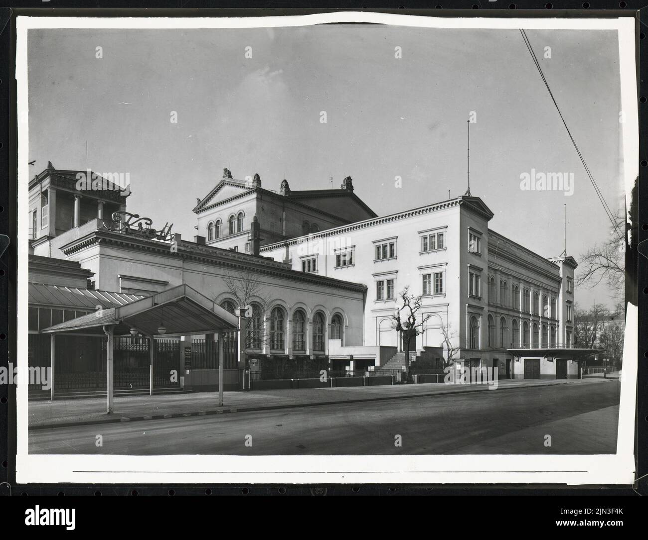 Kroll’s Establishment (d. h. Krolloper, Oper am Königsplatz), Berlin: Blick in den Süden Stockfoto